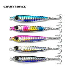 Microplantillas COUNTBASS para jigging de lubina con anzuelos triples