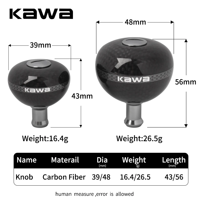 Kawa-perilla de mango de carrete de pesca, accesorio de fibra de carbono, superligero, solo 26g/16g, apto para la serie 2000-10000, 1 unidad - imagen 2