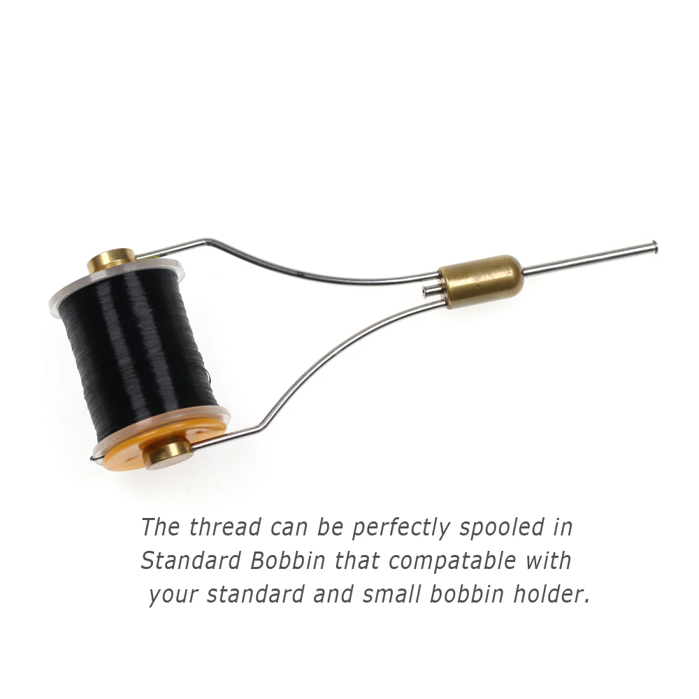 Bimoo 50D 70D 150D Fly Tying Thread Filamentos de poliéster Hilo Trucha Bajo Lucio Moscas de agua salada Uso exclusivo Blanco Negro - imagen 4