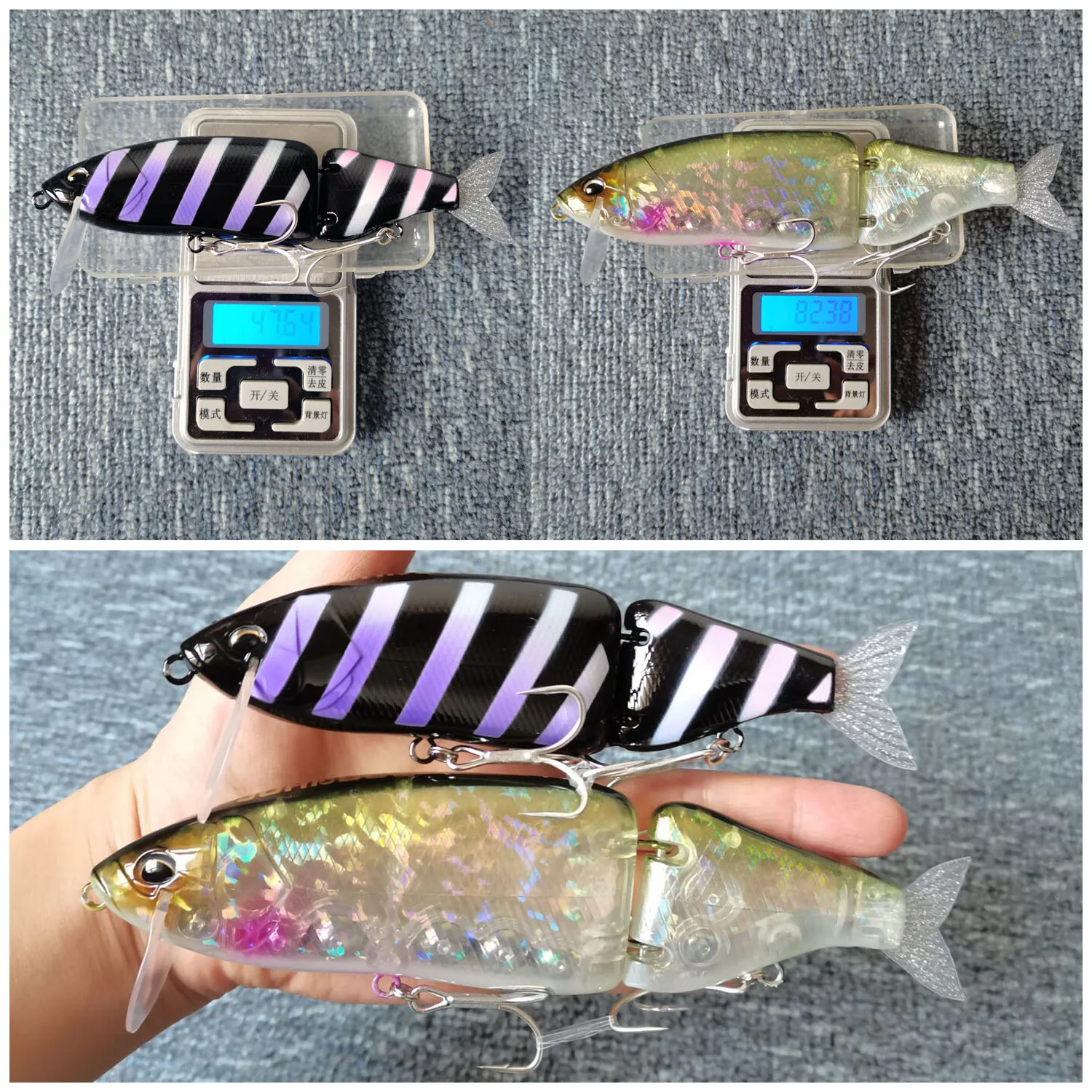 Swimbait-señuelo de pesca articulado, cebo duro Artificial de 135mm y 160mm, para Lucio Predator Wobbler Minnow - imagen 3