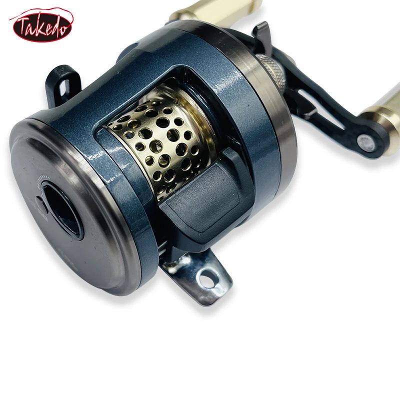 TAKEDO ST07 carrete de pesca Baitcasting de Metal carrete de tambor pesca de fundición 11 + 1 rodamientos arrastre 4KG 6,2: 1 cebo fundido Trolling Jigging - imagen 3