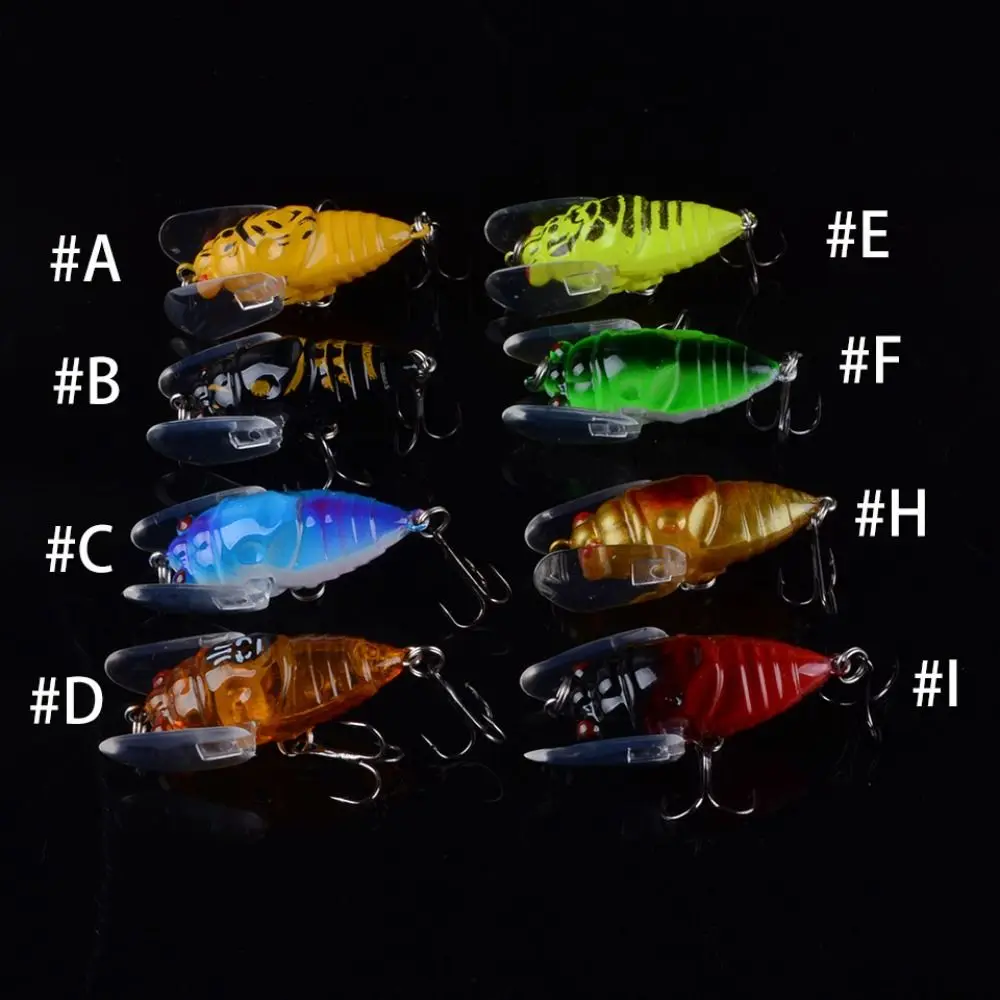 Señuelo de pesca Artificial, cebo de simulación de insectos biónicos, Cicada, Topwater, 6,2g, 4cm, Crankbait duro - imagen 3