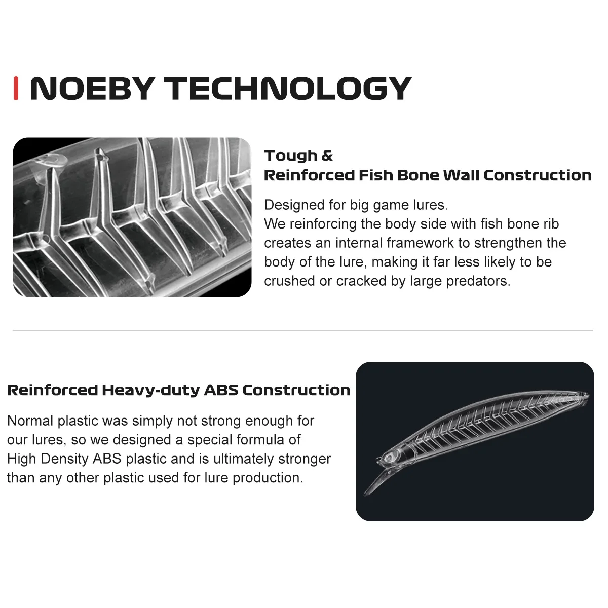 Noeby-señuelo de pesca de pececillo, cebo duro Artificial flotante, Wobbler de hueso de pescado reforzado, 120mm, 20,5g - imagen 4