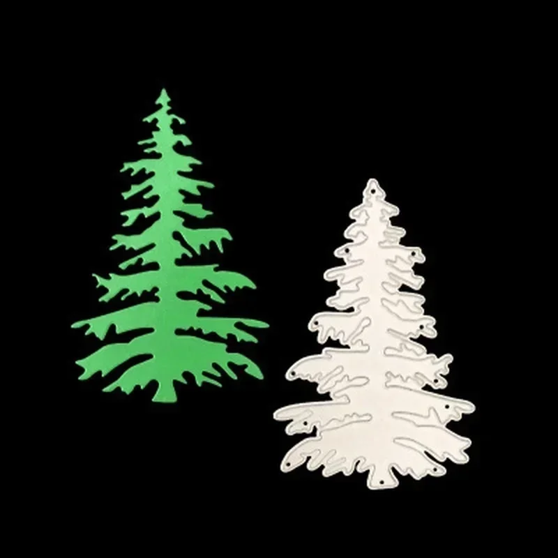 Nuevas herramientas con forma de árbol de Navidad, molde para recortar Metal, suministros para manualidades, álbum de recortes, fabricación de tarjetas de papel, accesorios de decoración, herramientas - imagen 2