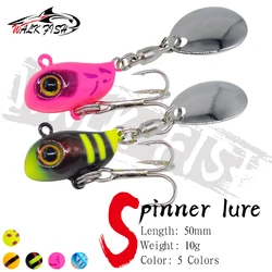 WALK FISH Spinnerbait Metal 10g VIB Spinning Swimbait Señuelos de Pesca cebo Artificial cola-spinner accesorios de pesca de carpa