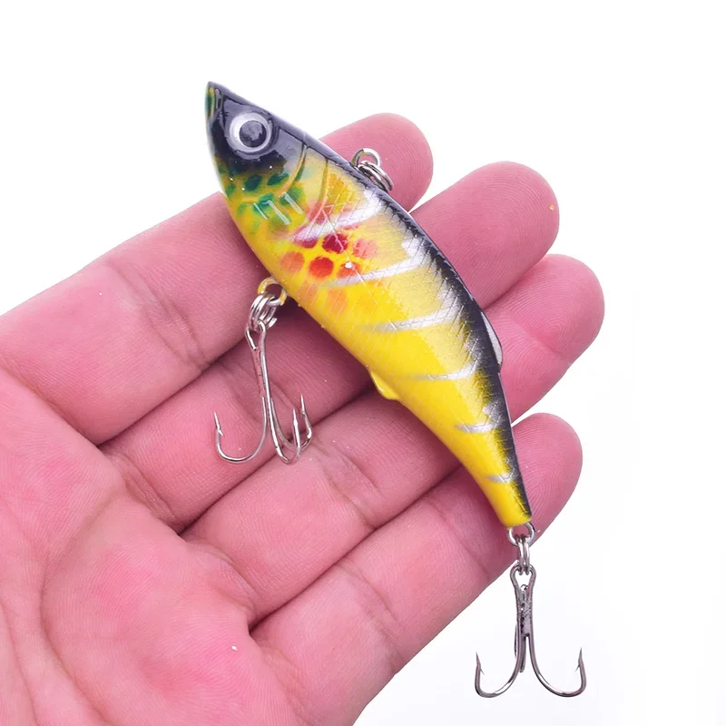 Señuelo de pesca VIB, 7,5 cm, 9,5g, cebo duro Artificial, ojos 3D, Wobblers de plástico, Crankbait para lubina, aparejos de pesca de invierno, 1 ud. - imagen 4