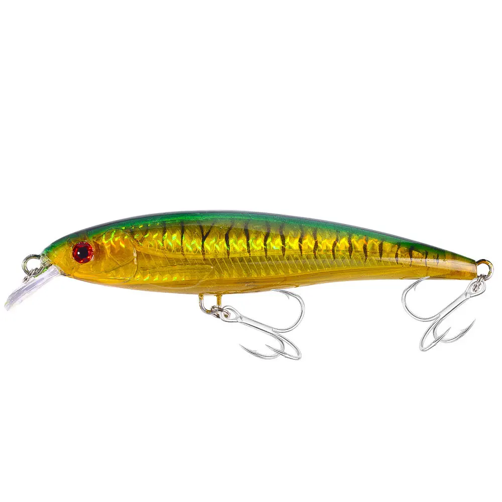 KNCONAN-señuelo de Pesca Minnow, 16CM, 42G, Wobblers, ojos 3D, perca, cebo Artificial, Lucio, carpa, lubina, Pesca con 2 #   Ganchos - imagen 5