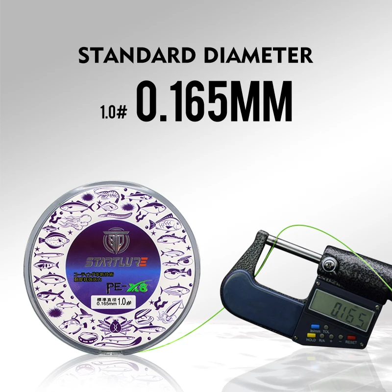 Línea de pesca de 8 hebras, tecnología avanzada de gran angular, línea trenzada de PE, pesca en agua dulce y salada - imagen 3