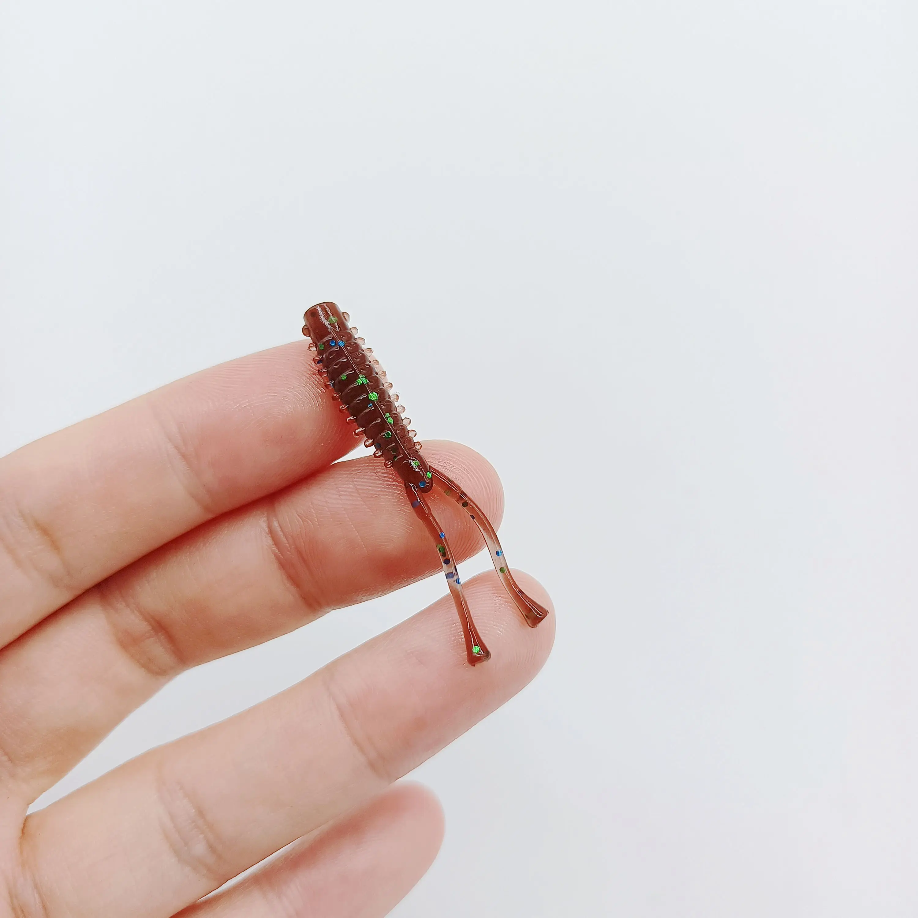 DUODUOYU 10 Uds Micro Señuelos de Pesca blandos 0,4g/40mm Mini cebo de pesca en roca gusano blando Wobbler Isca accesorios de pesca Artificial - imagen 3