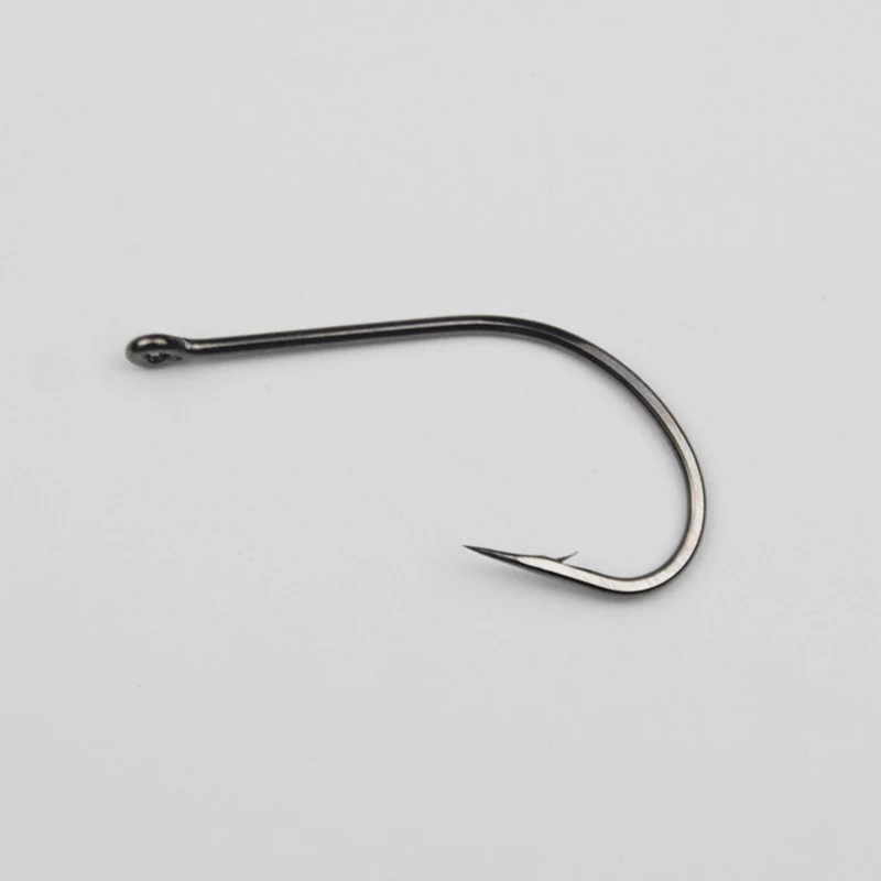 DORISEA Anzuelo de pesca de agua dulce de agua salada marina compensada de vástago largo de acero Cabon alto, 2 # -36 # - imagen 4