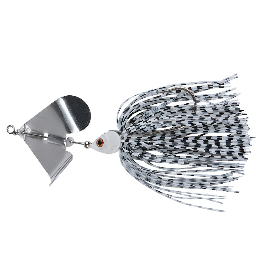 Wobblers Spinners Spoon Bait para Pike Peche, cebos artificiales, lentejuelas de Metal, Señuelos de Pesca, Jigs de cola de falda duradera, 1PC - imagen 4