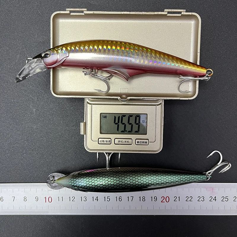 Señuelo de pececillo hundido de peso pesado, 120mm, 45g, agua dulce, fundición larga, cebo duro Artificial, trucha, lubina, Swimbait, suministros de pesca - imagen 5