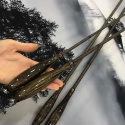 Caña de pescar de bambú de imitación de alto carbono, caña de pescar de mano, súper ligera, Superfina, 37 tonos, 2,7-6,3 M