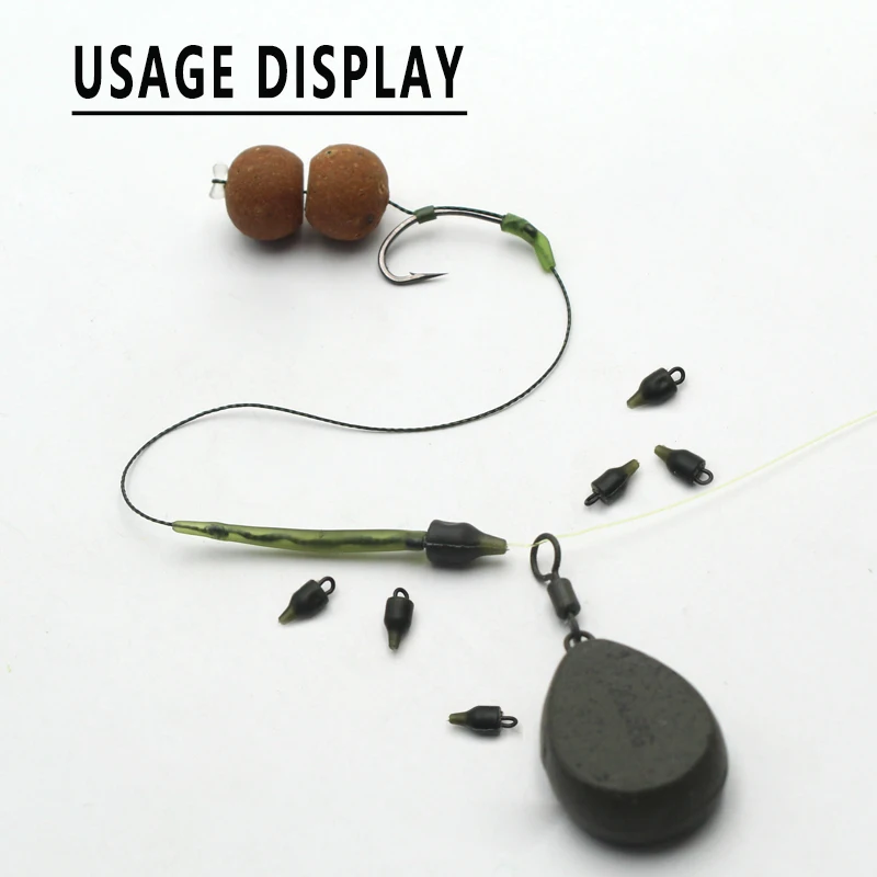 Accesorios de pesca de carpa, 10 piezas, Boilies de cuentas, tapón de cebo, insertos, aparejos de pelo, tapones para pescar, equipo de Material de carpa - imagen 5