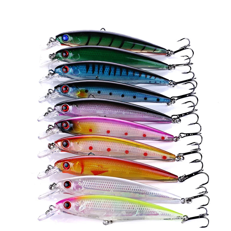 Jerkbait Minnow Crankbaits conjunto de Señuelos de Pesca Swimbait Kit de cebo duro Wobblers artificiales para Lucio carpa aparejos de pesca de mar Topwater - imagen 4