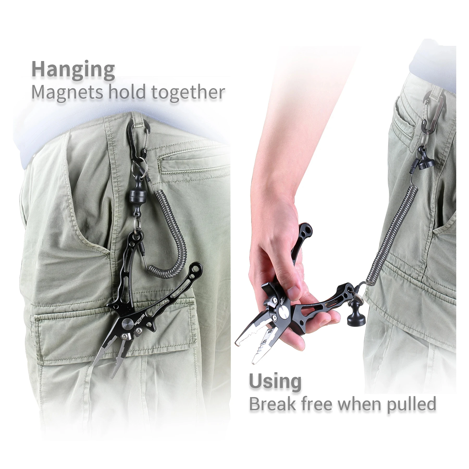 Hebilla colgante de pesca ZUKIBO, hebilla magnética, hebilla colgante rápida, accesorios de Montañismo de fuerza magnética fuerte de Metal - imagen 5