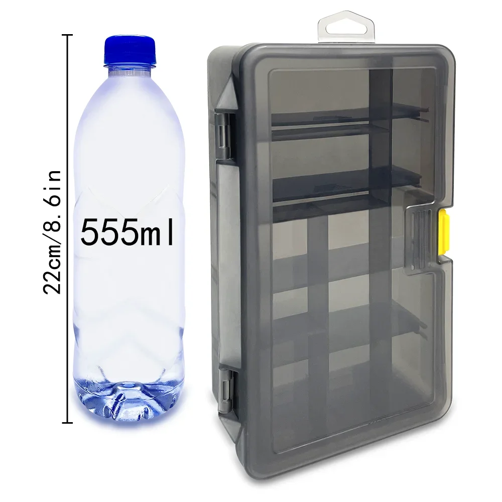 Caja Lua de doble capa para cebo falso, caja suave para señuelos, aparejos de pesca, caja de almacenamiento multifuncional, accesorios de pesca, caja de herramientas de pesca en el mar - imagen 2