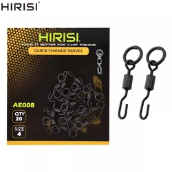 Swivel Snap con Anilla Sólida para Carpfishing – Cambio Rápido