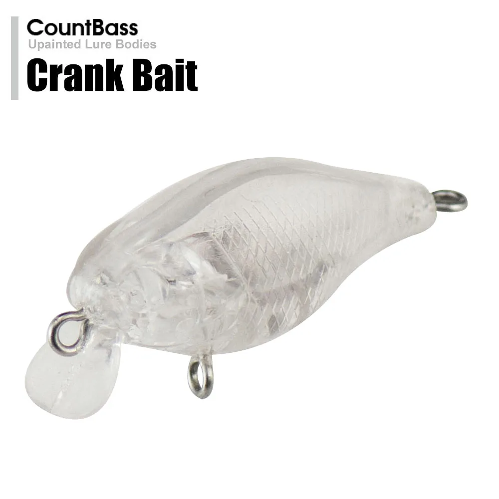 Countbass 10 Uds. Señuelos duros en blanco 30mm/1,2 "1,8g/0,06oz, 38mm/1,5" 3,6g/0,13oz, cebos de pesca flotantes sin pintar, Crankbait - imagen 2