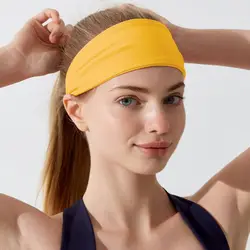 Diademas de entrenamiento absorbentes de humedad para mujer, banda elástica antideslizante, transpirable, diadema deportiva elástica de secado rápido para mujer