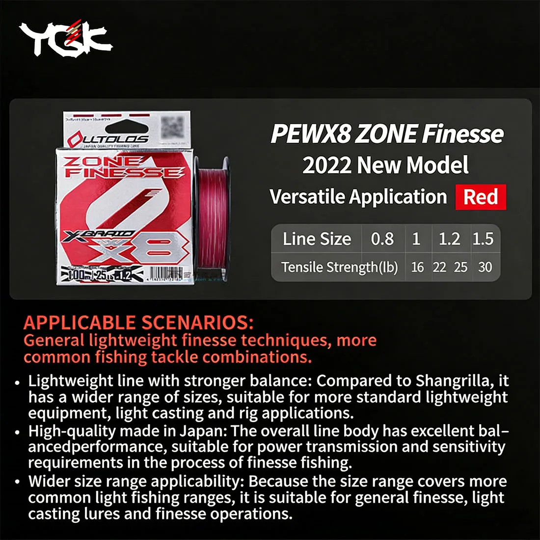 Línea Trenzada YGK X-Braid WX8 – Alta sensibilidad y resistencia para pesca de lubina - imagen 5