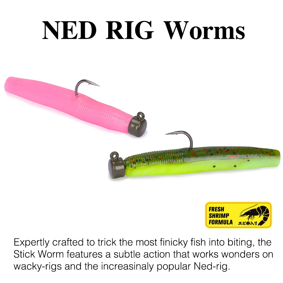 TSURINOYA Ned Rig cebo Finesse pesca palo cebos 70mm 4,3g 10 Uds flotante plástico blando señuelo de pesca agregar aroma cebos de gusano - imagen 4