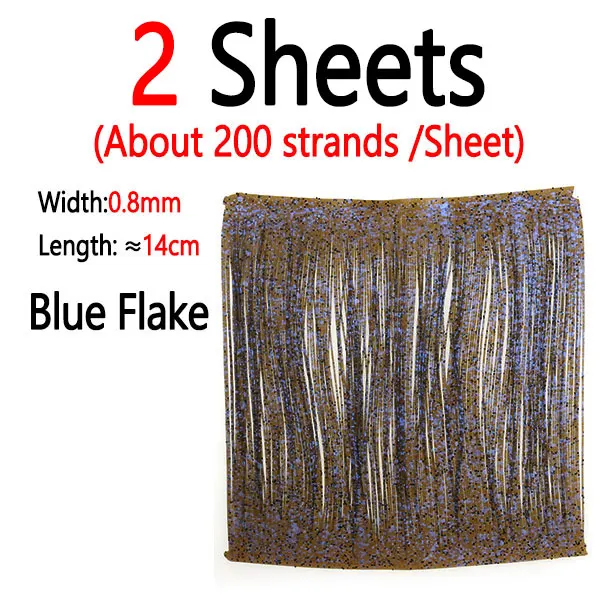 2 Sheets Blue Flake