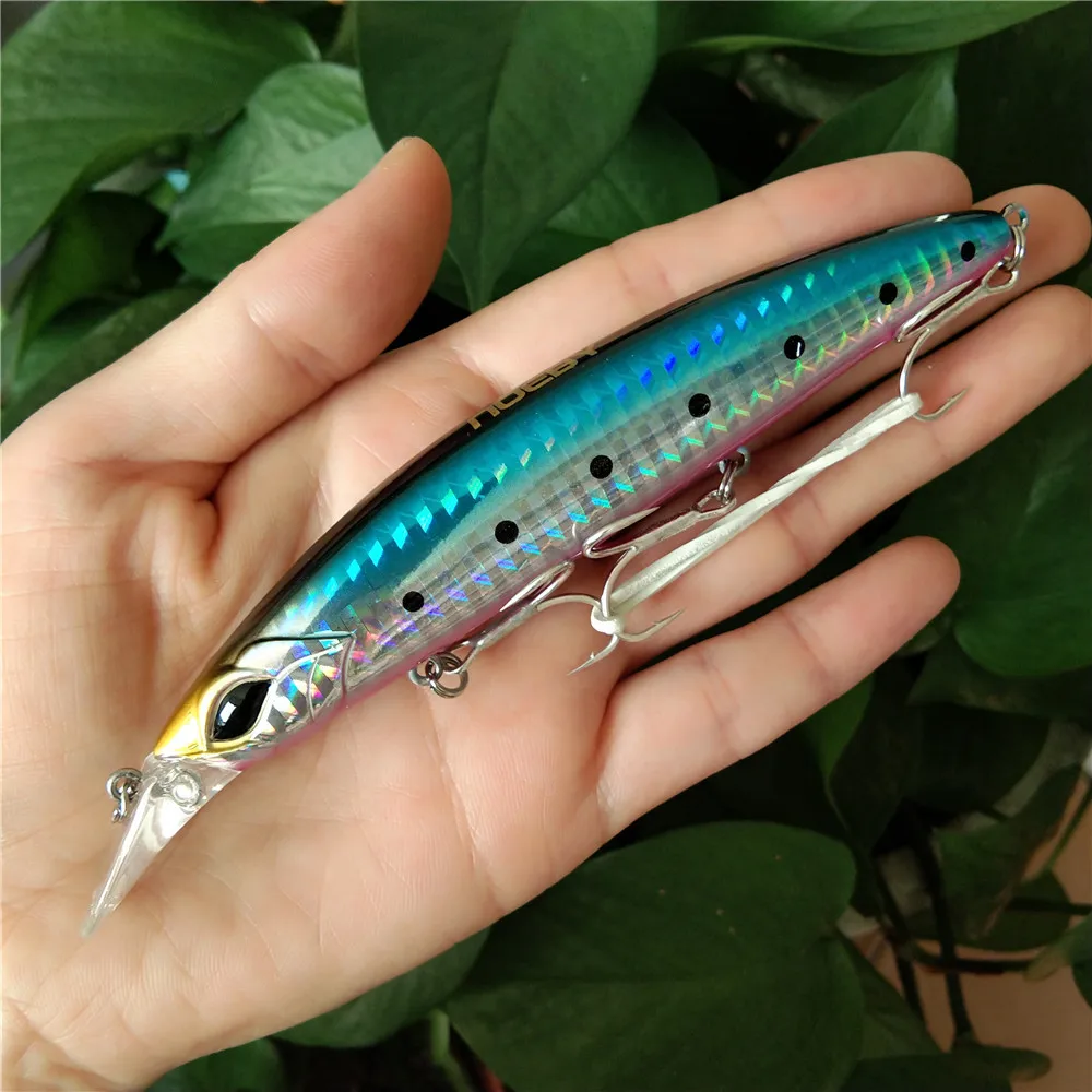 Noeby-señuelo de pesca Artificial Crankbait Minnow, cebo duro flotante, Wobblers, aparejos de pesca de carpa para nadar, 2 piezas, 19g - imagen 3