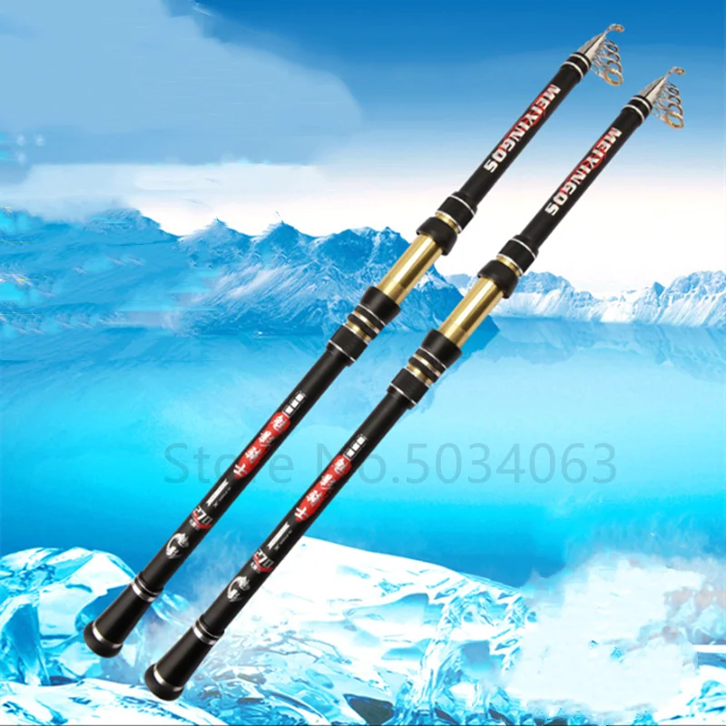 Caña de pescar telescópica portátil, barco de mar de alta calidad, equipo de pesca de carpa en roca, 2,1 m, 2,4 m, 2,7 m, 3,6 m, 3,9 m, 4,5 m - imagen 5