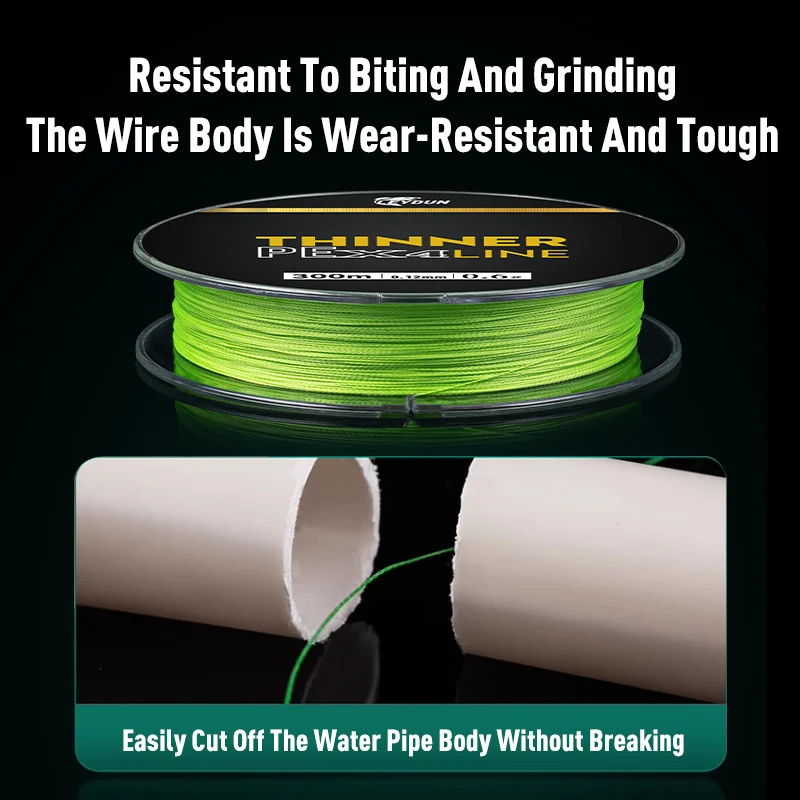 LEYDUN-sedas de pesca Micro más finas, 100m, 150m, 300m, 4 hebras trenzadas de PE, monofilamento japonés, juego de sedal, alambre de pesca con mosca de carpa - imagen 4