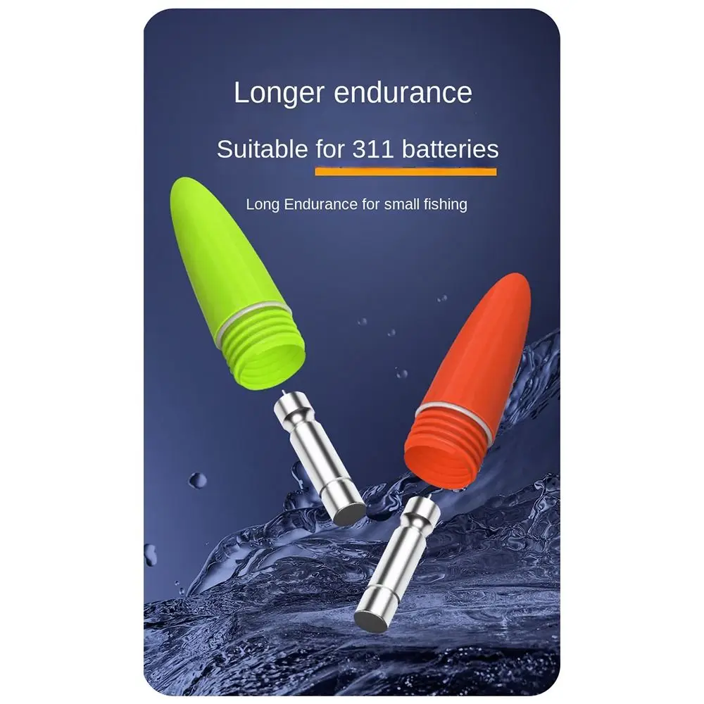 Boya de flotador de pesca electrónica con indicador, llamativo flotador de pesca en roca, luz roja/verde, tubo de deriva antideslizante, flotador de luz - imagen 5