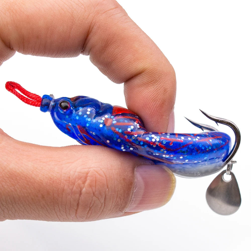 Obsession WJC Thunder Frog – Señuelo de rana realista con doble anzuelo - imagen 3