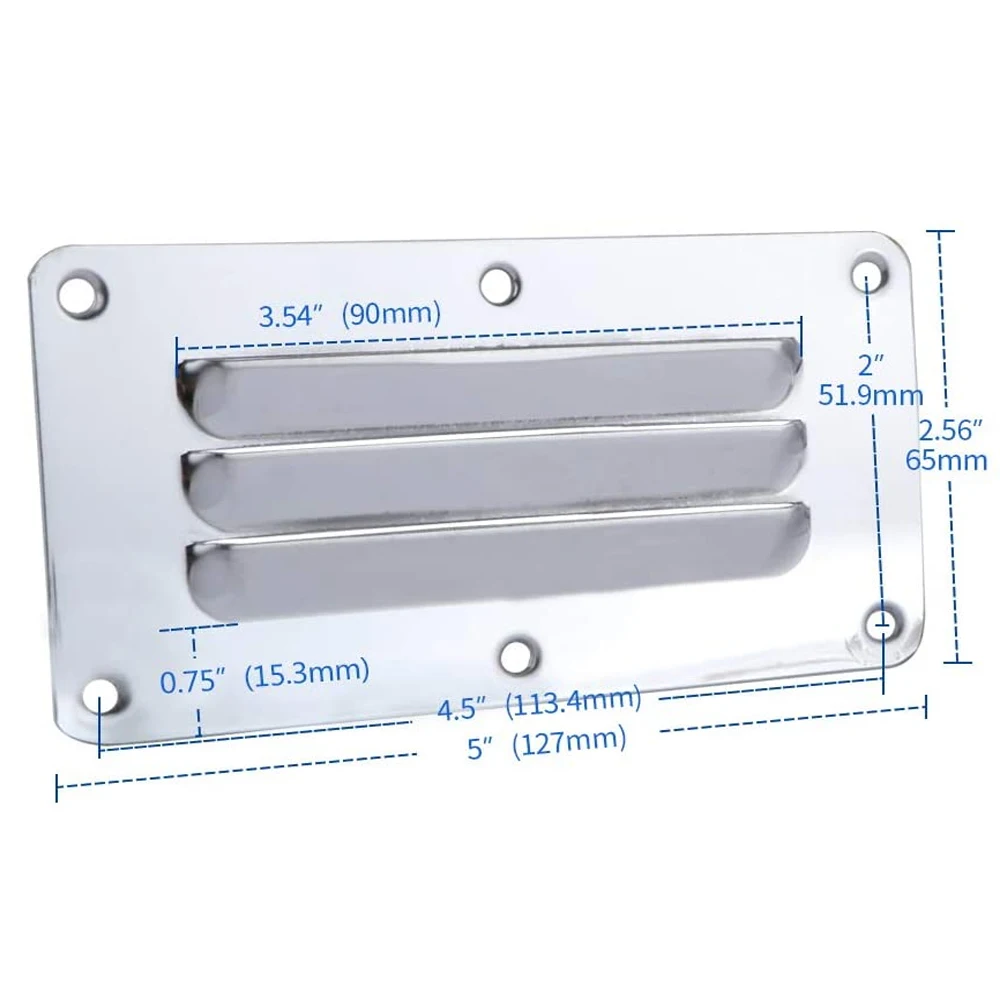 Rejilla ventilación acero inoxidable para barco y yate - imagen 3