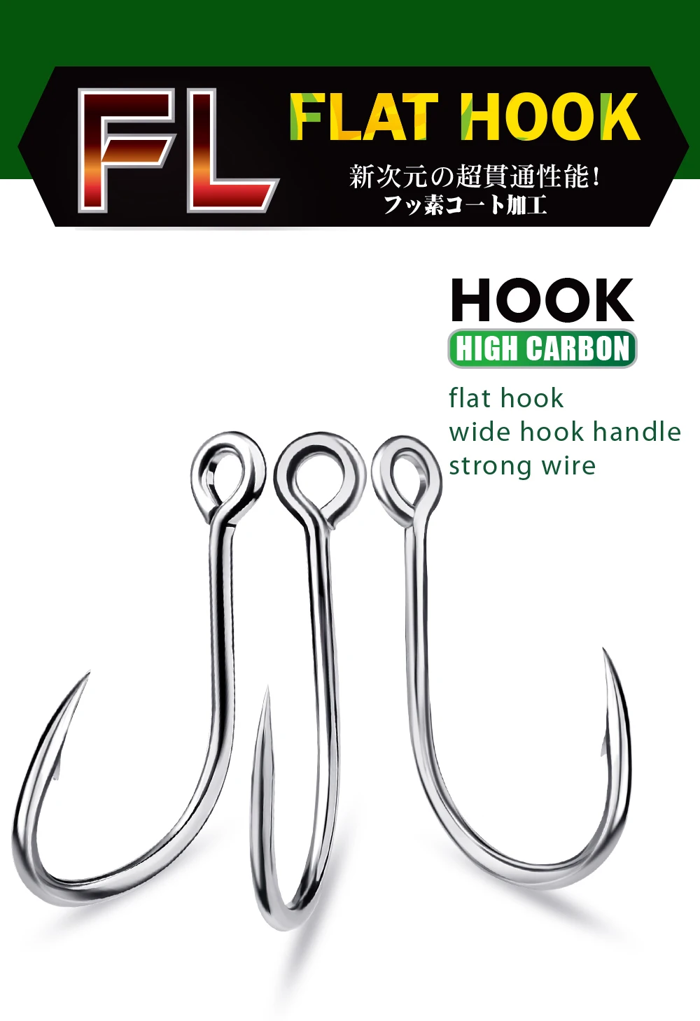 PROBEROS 10/50 piezas 1/0 # -5/0 #   Gancho único de acero rico en carbono con púas, duradero, antioxidante para pesca de carpa lubina, venta al por mayor - imagen 5