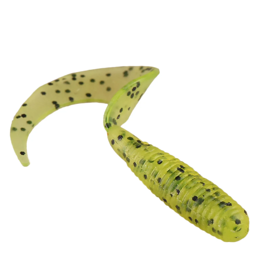 BASSKING-Cebo blando de silicona Artificial, cebo de cola larga de 50mm y 1,8g, para lubina, Lucio, Swimbait, Wobblers de pesca en agua salada, 8 piezas - imagen 2