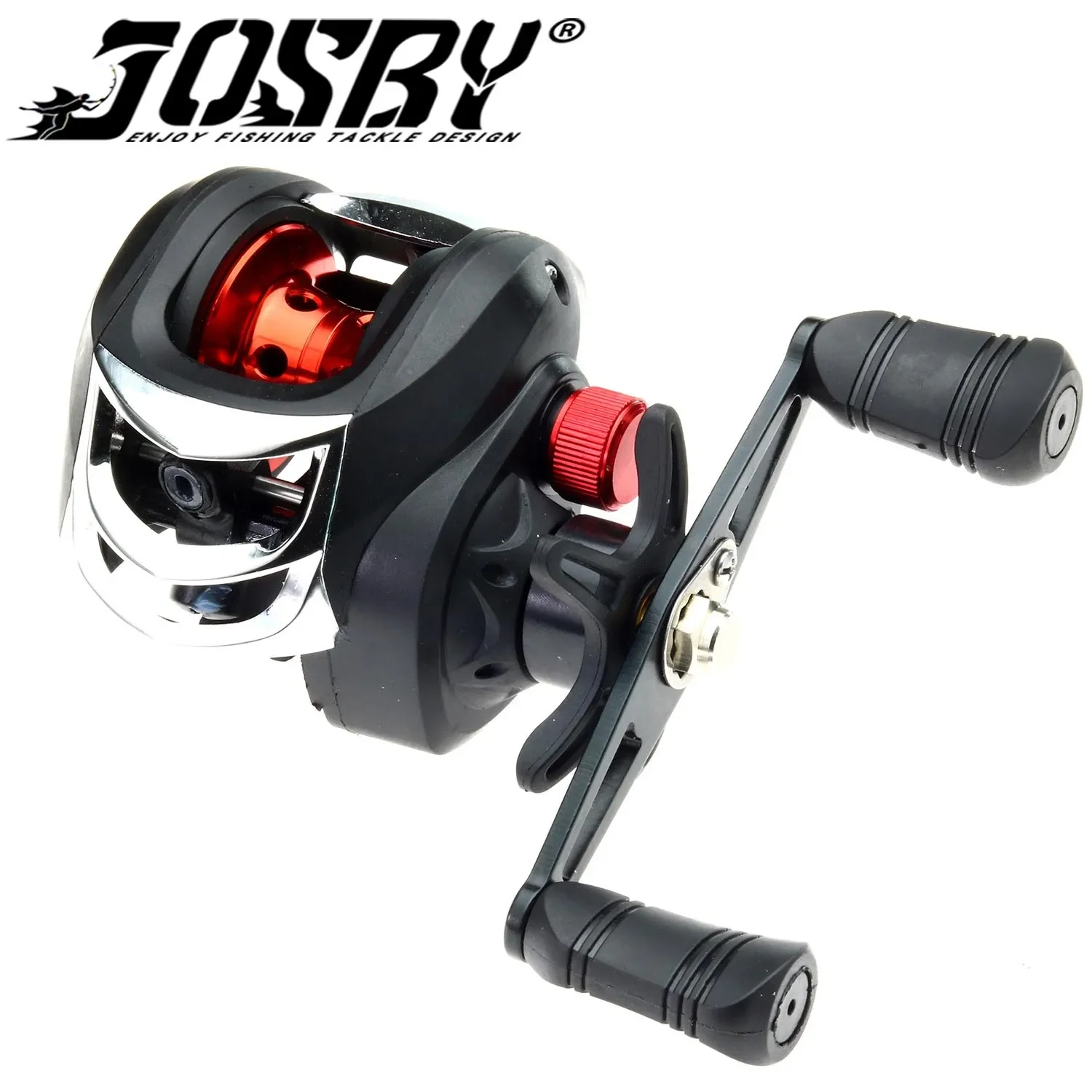 JOSBY-carrete de Baitcasting de pesca ultraligero, relación de engranaje 7,2: 1, 8KG, potencia máxima de arrastre, mano izquierda/derecha, rueda duradera para agua salada/dulce - imagen 2