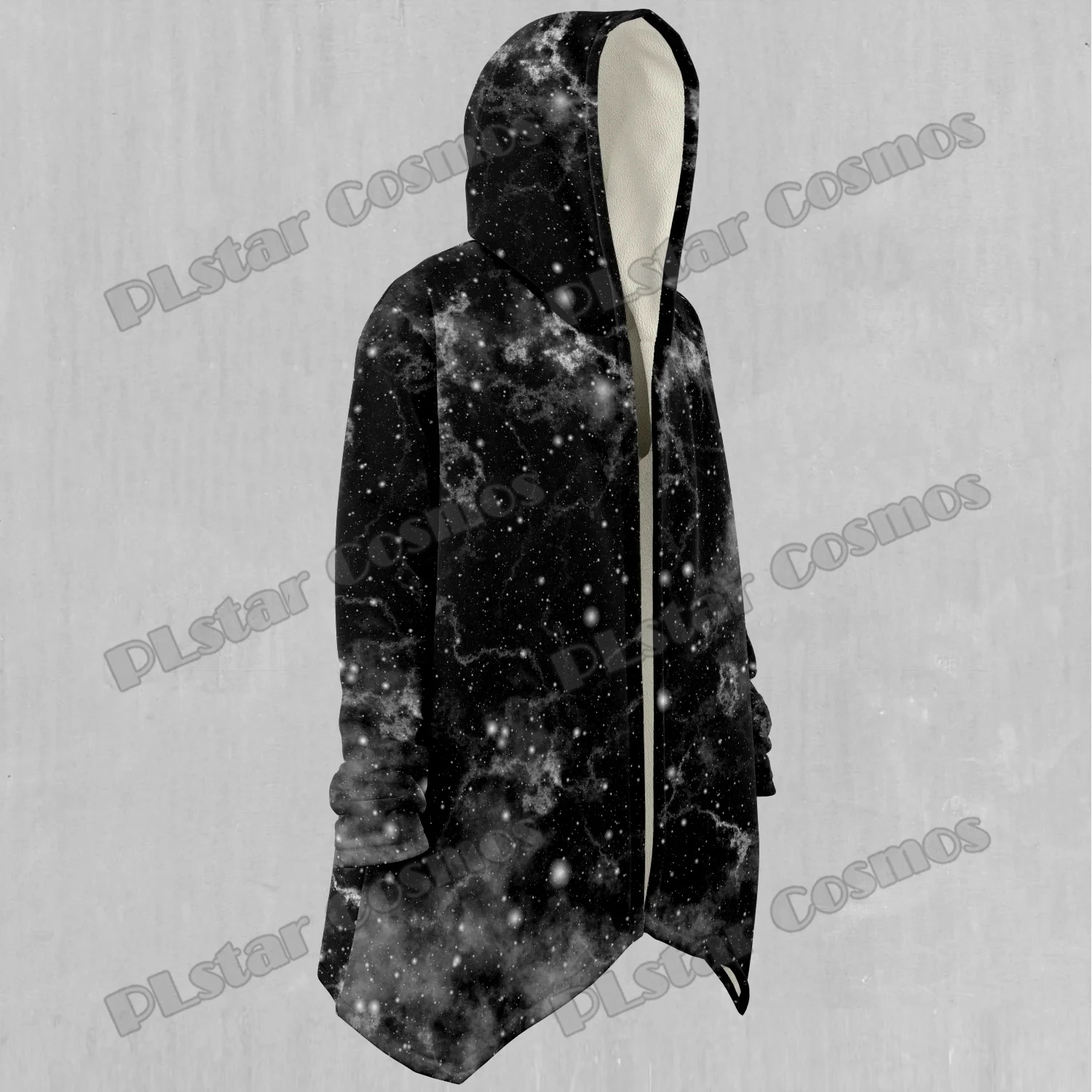 Capa de pesca Dark Matter con capucha y forro Sherpa para invierno - imagen 4