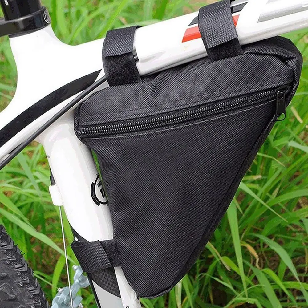 Bolsas triangulares portátiles para cuadro de bicicleta, accesorios delanteros para bicicleta, herramientas, bolsa de almacenamiento para montar al aire libre - imagen 4