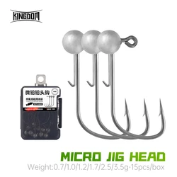 Kingdom Jig Head – Anzuelos acero carbono vástago largo