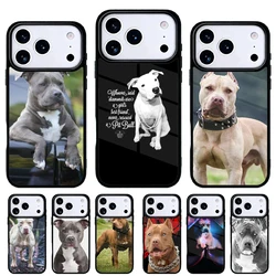 Funda para iPhone con diseño Pit Bull – Carcasa trasera suave