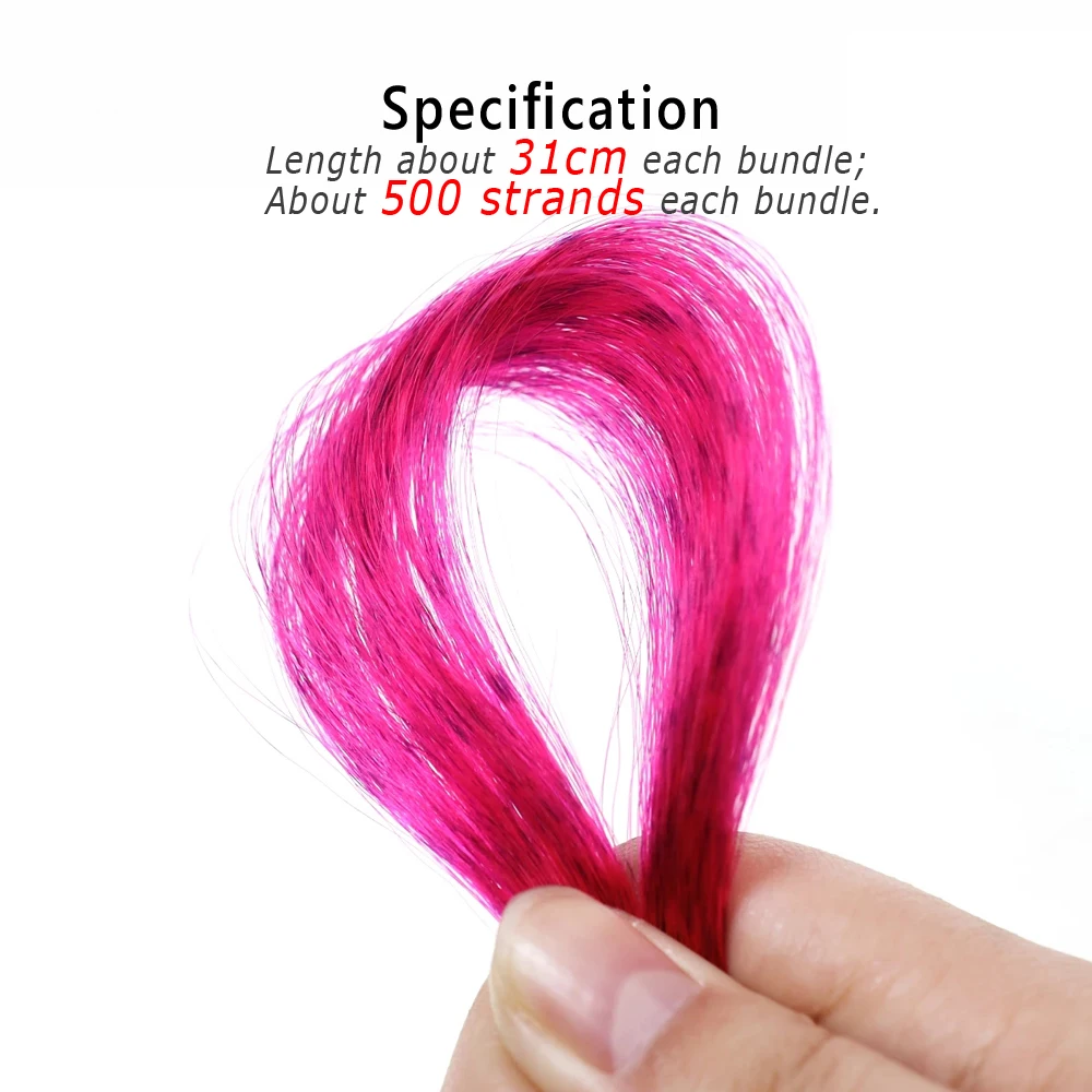 Wifreo, 2 mechones de pelo sintético de cebra, Material de atado de moscas de fibra Grizzly para Lucio Streamer Minnow Buck Tail, moscas de pesca de agua salada - imagen 4