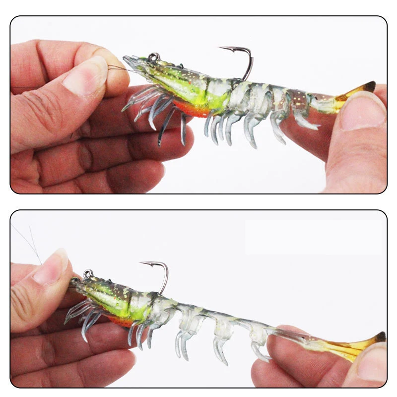 Cebo Artificial suave y luminoso para pesca, aparejo giratorio de 8cm y 8g con anzuelo, señuelo Swimbait Wobbler - imagen 2