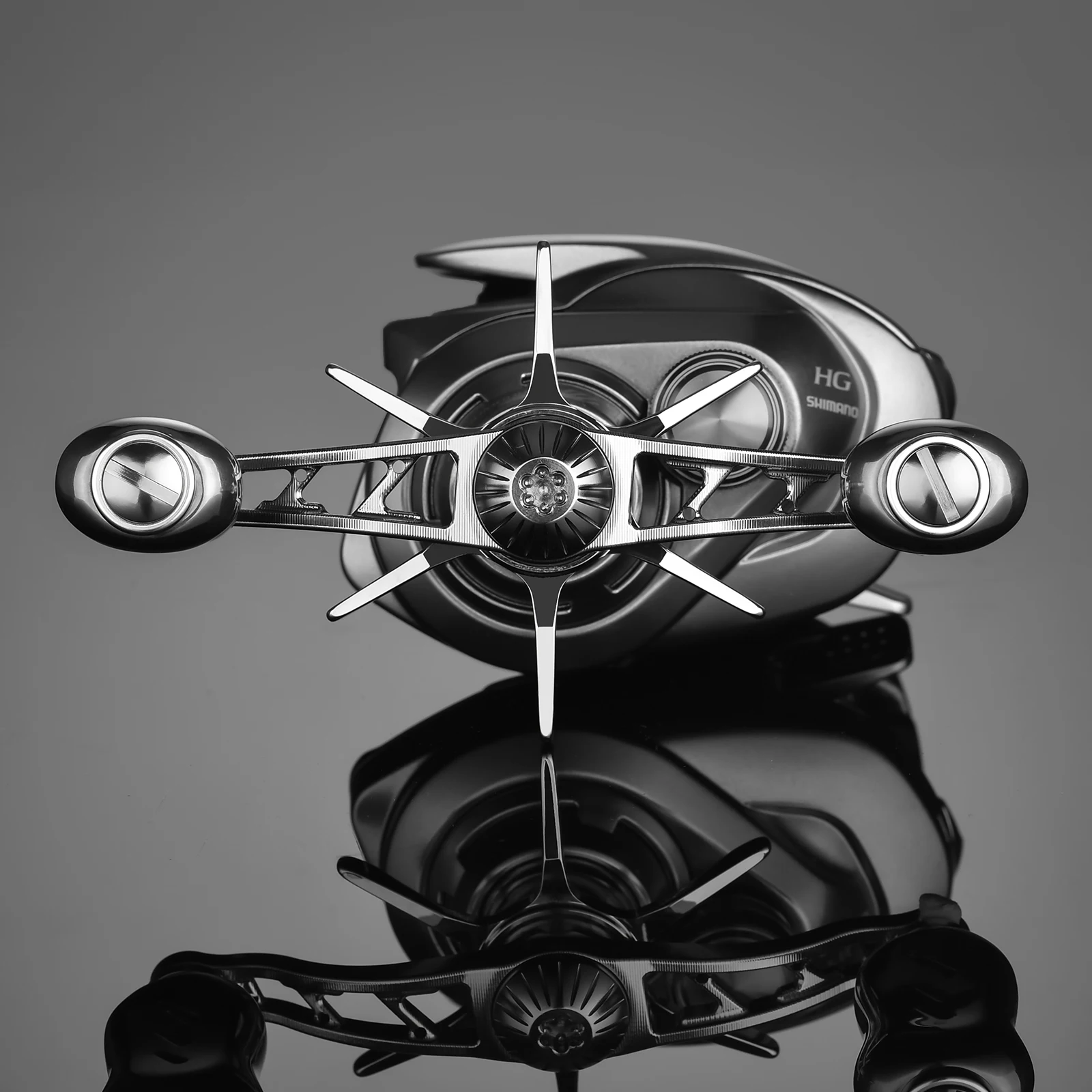 Mango de carrete Gomexus de 90mm con perilla de titanio de 22mm para Shimano Tranx Curado Aldebara DC BFS Metanium Calcutta Conquest Baitcaster - imagen 4