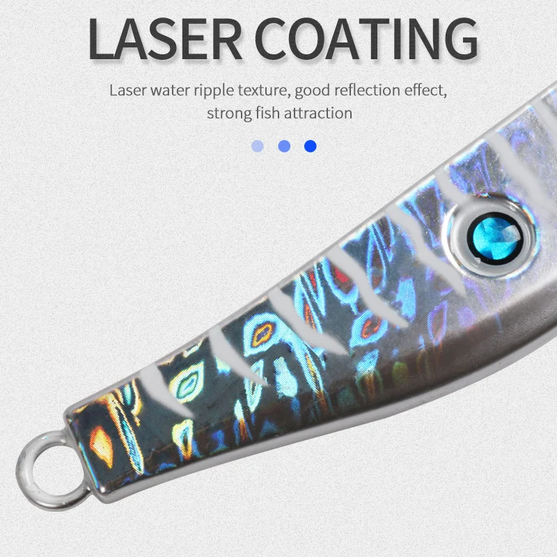 TEASER J89 80g 100g 150g 200g Shore Casting Jig cuchara Jerkbait plano curvo Metal Jigbait sardina hundimiento pesca Jigging señuelo - imagen 5