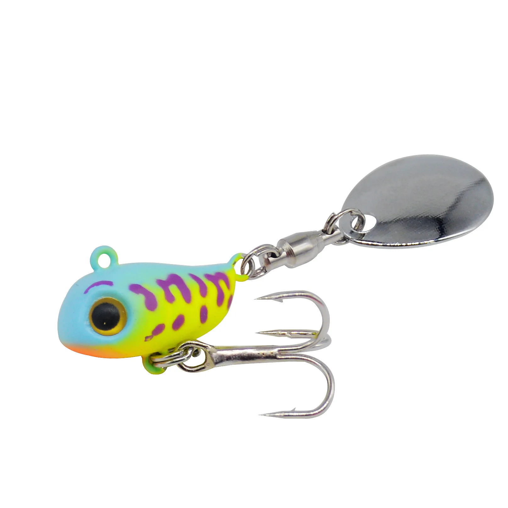 Señuelo de pesca Spin Bait 10g plantilla de Metal vibración compuesto Spinner cebo VIB señuelos artificiales lote 2 piezas venta