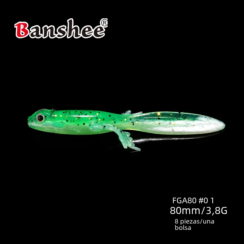 8 unids/lote señuelo suave lagarto 3,8g/80mm Lacertid Lacertilian Bluey Carbrite lubina cebo artificial señuelo de pesca para plataforma PIke Texas - imagen 3
