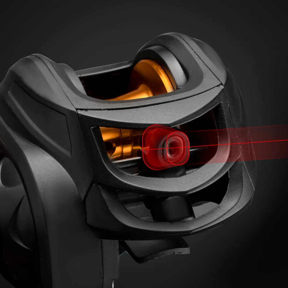 Carrete de pesca Baitcasting 7,2: 1, carrete de Metal, arrastre máximo 8KG, peso ligero con arrastre Clicker, pesca de carpa de alta velocidad - imagen 5