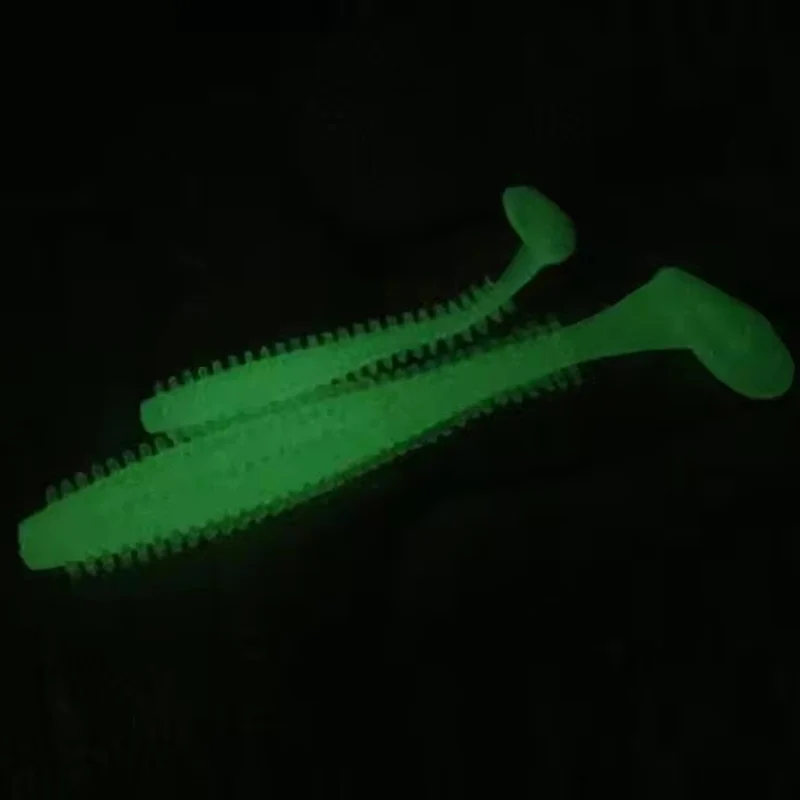 WEIHE (5 uds) gran oferta 9cm 4g cebo artificial de plástico gusano suave señuelo luminoso para pesca leurre de peche - imagen 3