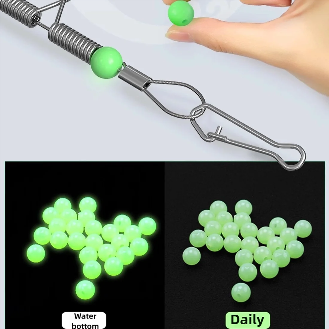 Plataformas de sedal de pesca con broches giratorios, equilibrio de alambre de acero inoxidable, gancho de tándem, aparejos de fondo de alambre de agua salada, 9KM, 5 uds. - imagen 3