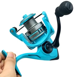 Carrete Surfcasting arrastre con mango intercambiable para jig